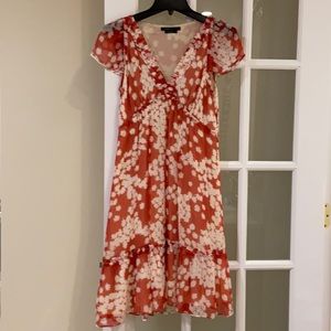 BCBGMaxAzria floral silk dress
